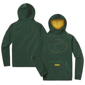 UNRL x Green Bay Packers Crossover Pullover Hoodie Limited Edition Mens L